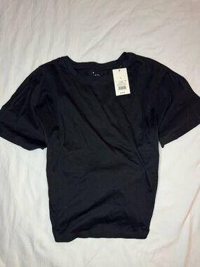 Classic Black T-Shirt w/ Tie Back NWT